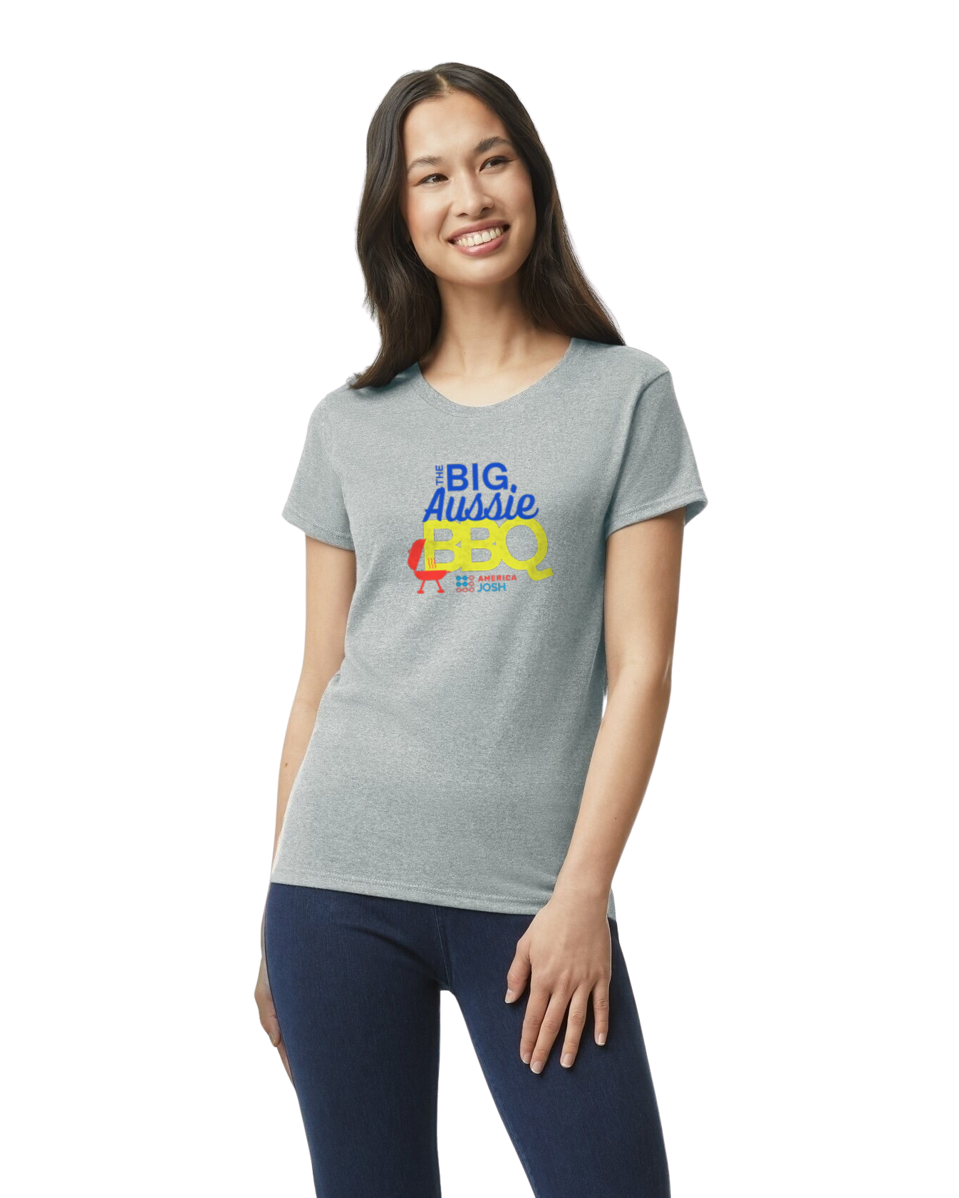 The Big Aussie BBQ Sport Grey T-Shirt 2025 **SEE BELOW FOR DELIVERY OR PICKUP INSTRUCTIONS**